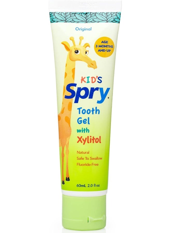 Spry Xlear - Kid's Tooth Gel with Xylitol, Original Flavor 2 oz Tube,Pk of 4 - Image 2